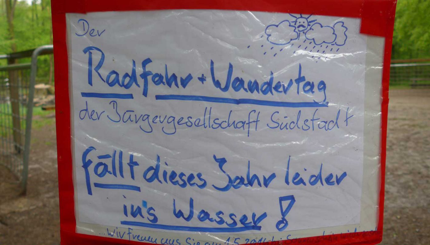 Das Aus für den Rad- und Wandertag 2015