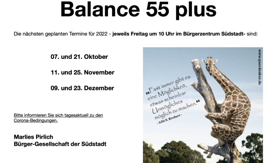 Balance 55plus