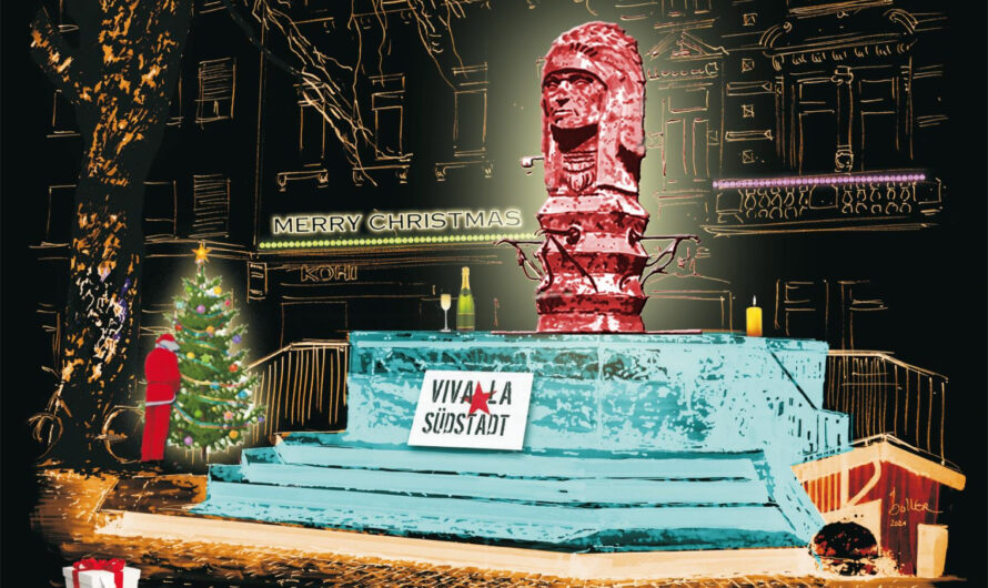 Weihnachtsbaumschmücken auf dem Werderplatz