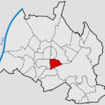 Lage der Südstadt innerhalb Karlsruhe