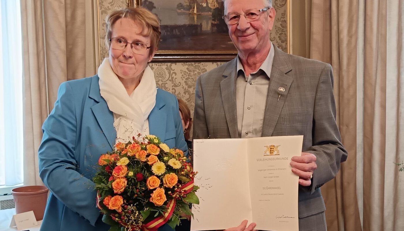 Ehrung Jürgen Gröbel