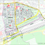 Stadtplan Südstadt Umriss